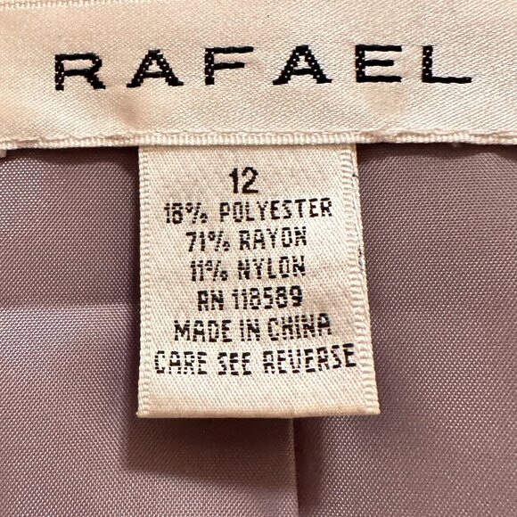 Light Gray Sheen Belted Jacket & Wide-Leg Pants Set - Picture 14 of 15